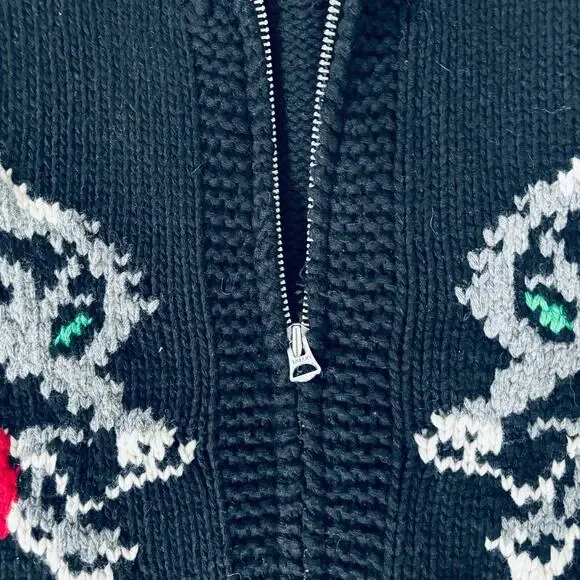 YMC YOU MUST CREATE ZIP UP CARDIGAN SWEATER SIZE MEDIUM